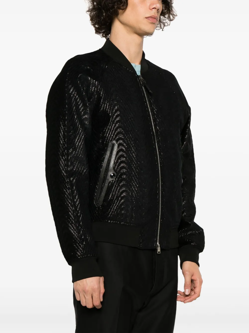 Affordable TOM FORD Wave jacquard bomber jacket Men