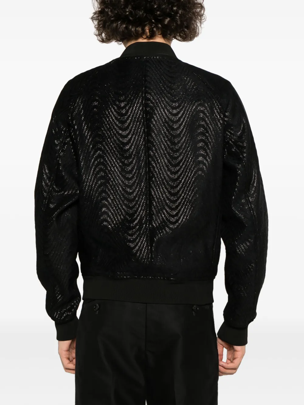 Affordable TOM FORD Wave jacquard bomber jacket Men