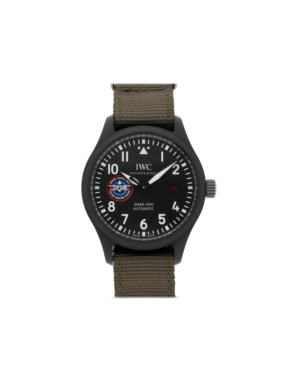 IWC Schaffhausen pre-owned Mark XVII Pilot's Watch Top Gun 'SFTI' Edition
