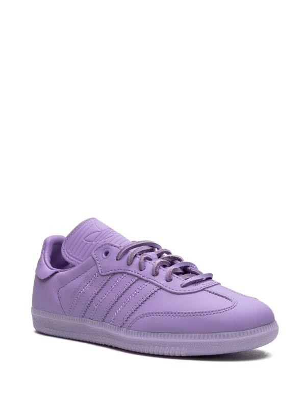 Adidas x Pharrell Humanrace Samba Purple Sneakers - Farfetch