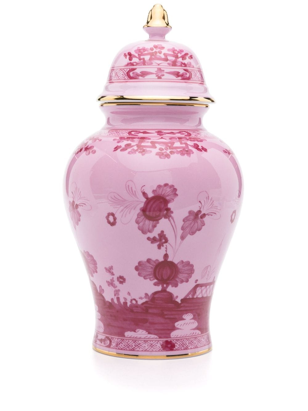 GINORI 1735 Oriente Italiano potiche vase with cover (31cm) - Pink