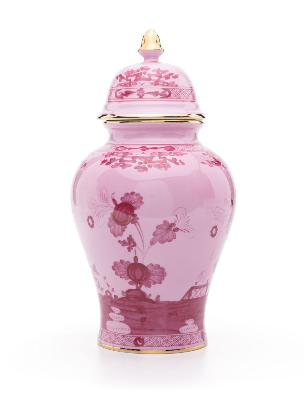 GINORI 1735 Oriente Italiano potiche vase with cover (31cm) - Roze