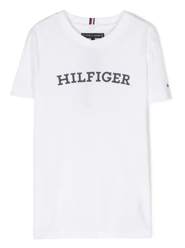 Tommy Hilfiger logo-print Short Sleeved T-shirt - Farfetch