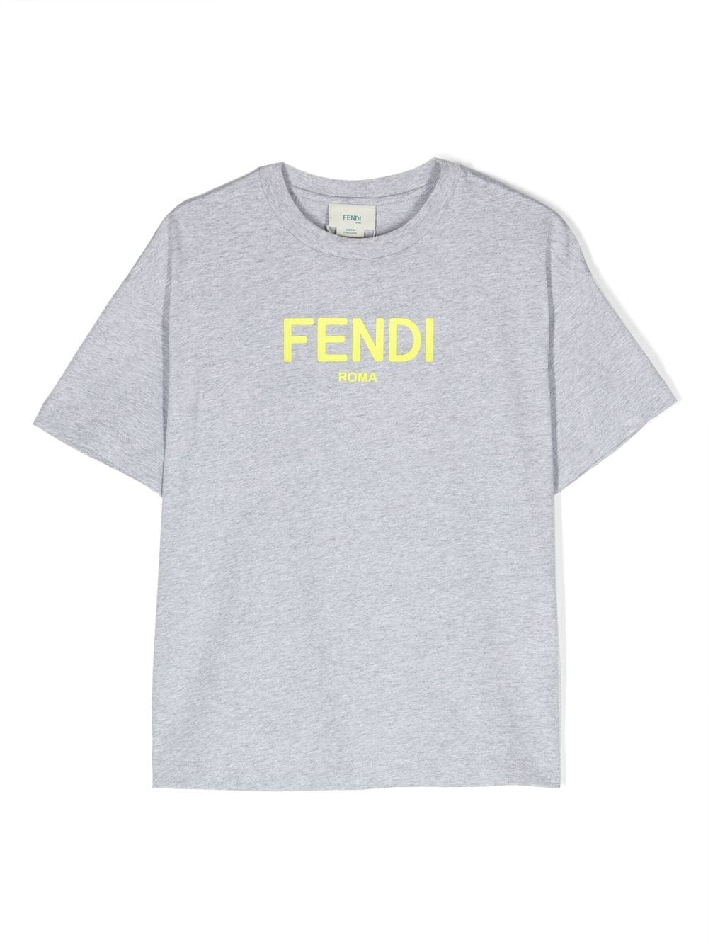 Fendi Kids T-shirt met logoprint Grijs