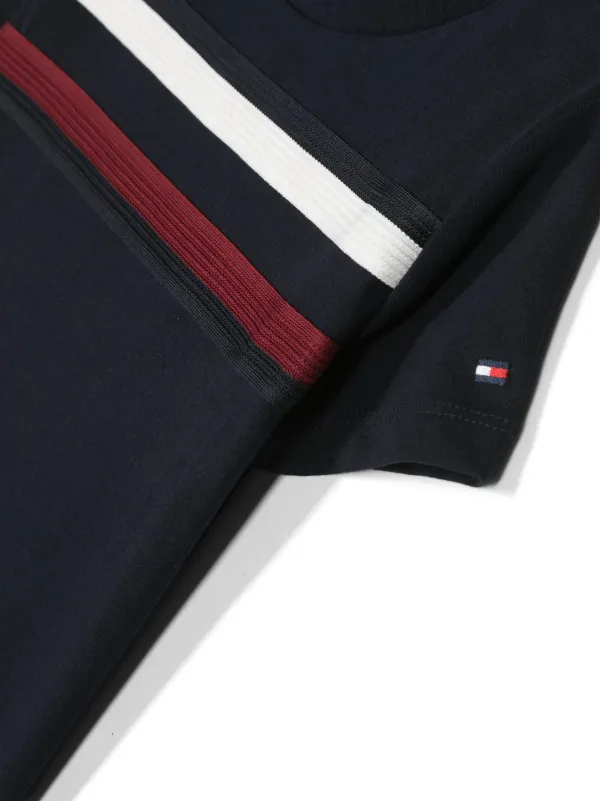 Global stripe tee online tommy hilfiger