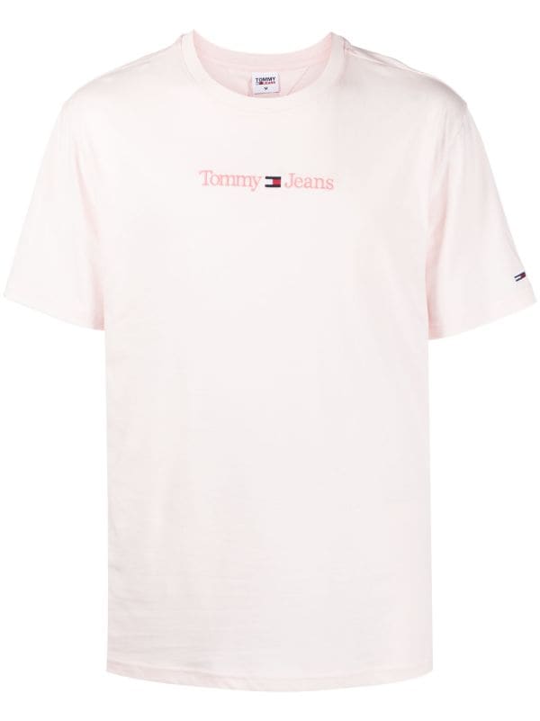 Tommy Jeans logo-embroidered cotton-jersey Farfetch - T-shirt