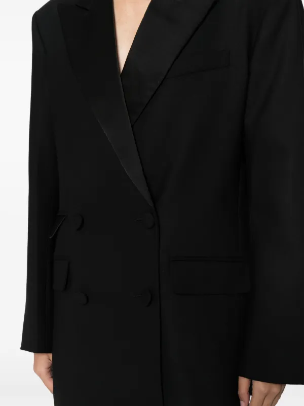 David Koma double-breasted Tuxedo Blazer | Black | FARFETCH GE
