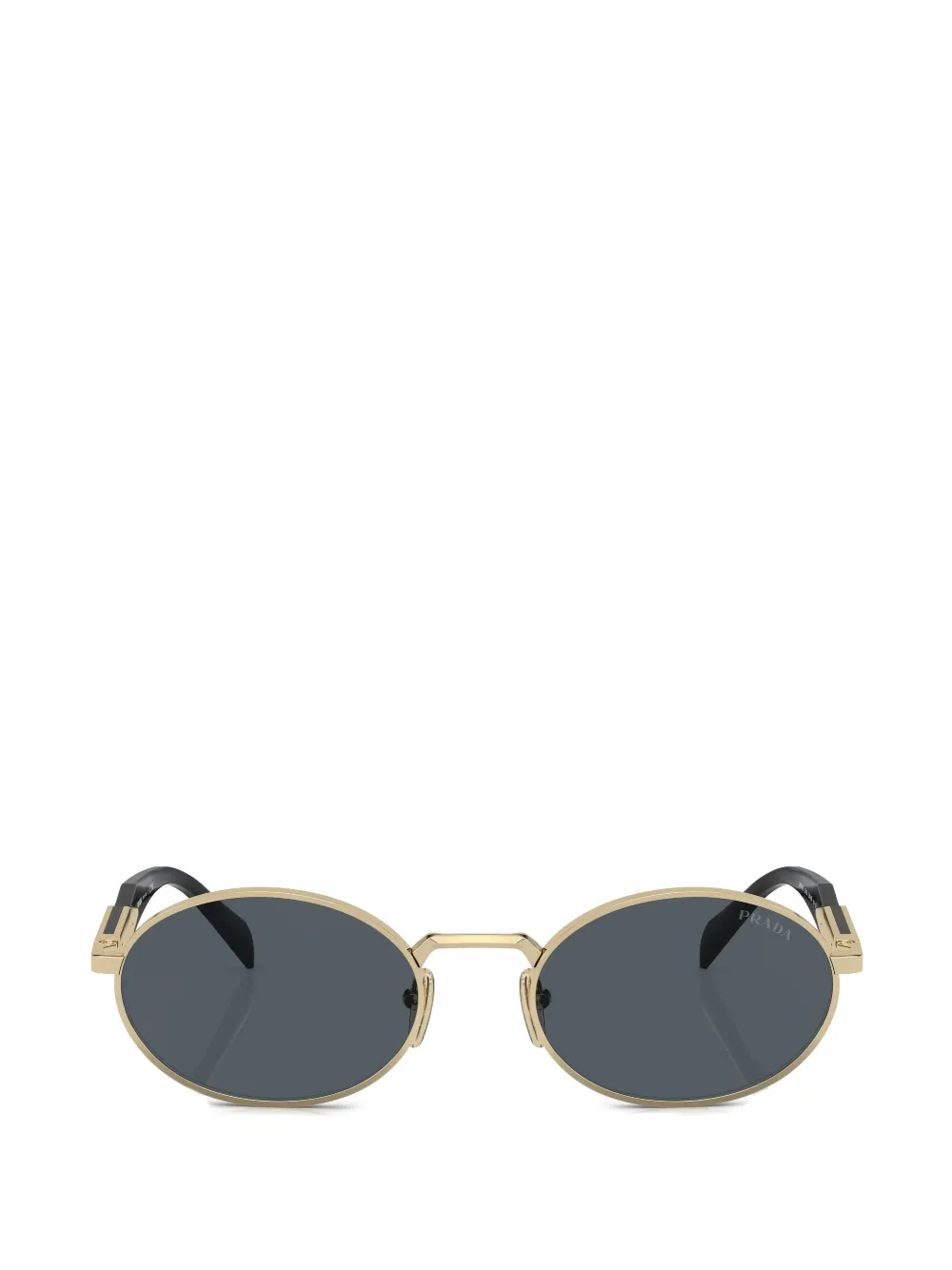 Prada Eyewear Sonnenbrille mit rundem Gestell - Gold