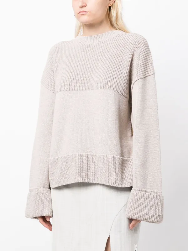 Off-White カラーブロック リブセーター | グレー | FARFETCH JP