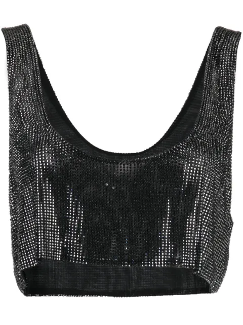 Giuseppe Di Morabito crystal-embellished cropped top