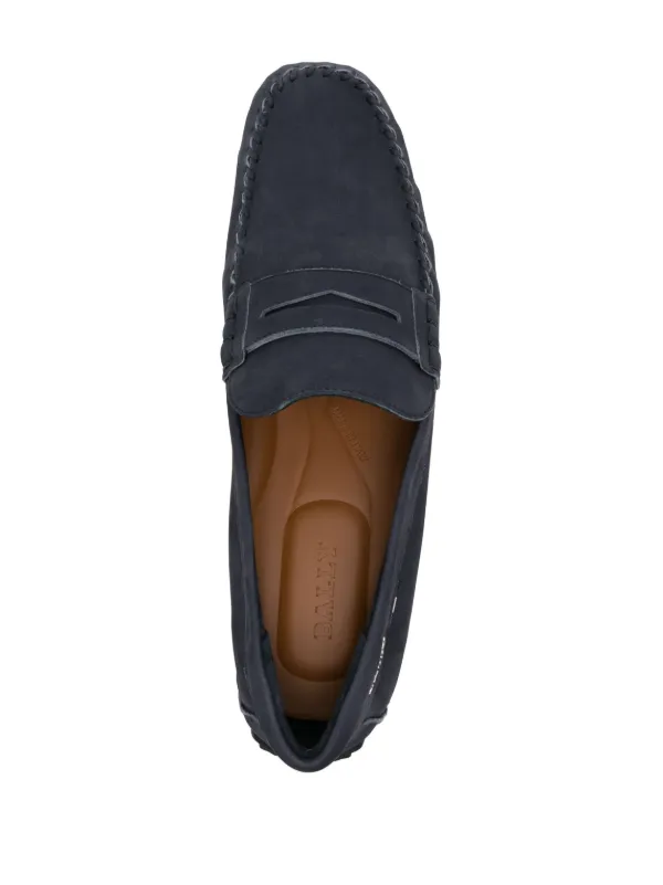 Bally blue suede shoes shop