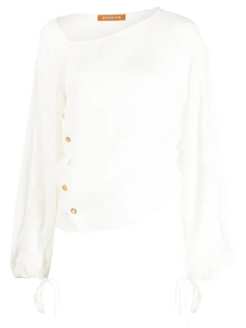 Rejina Pyo blusa manga larga con detalle de botones