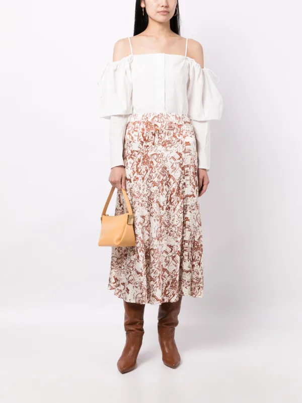 Rejina Pyo Bay オフショルダー ブラウス | ホワイト | FARFETCH JP 