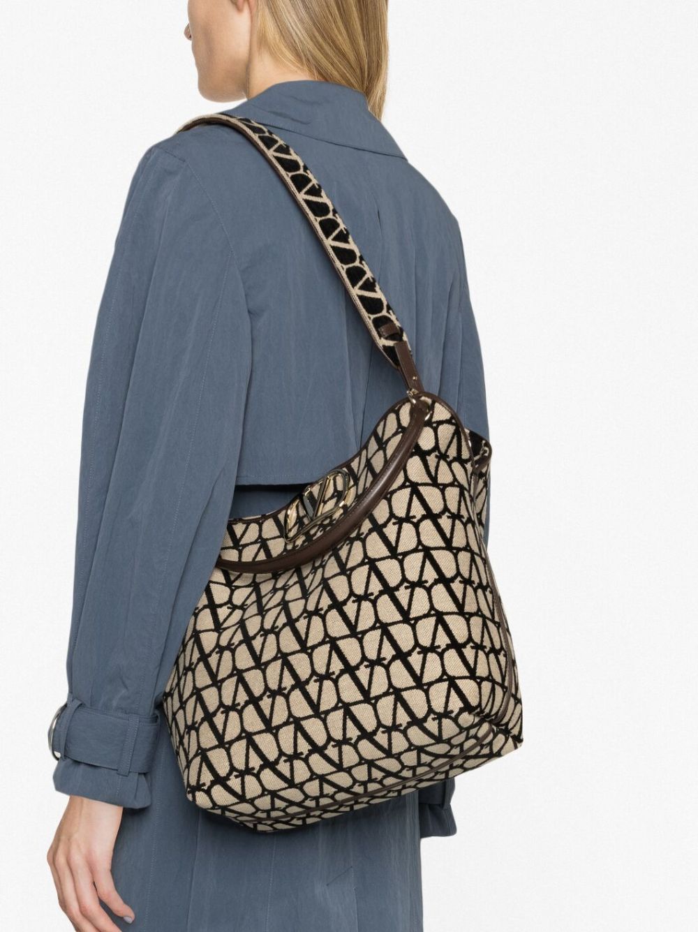 Valentino Garavani Toile Iconographe Canvas Tote Bag - Neutrals