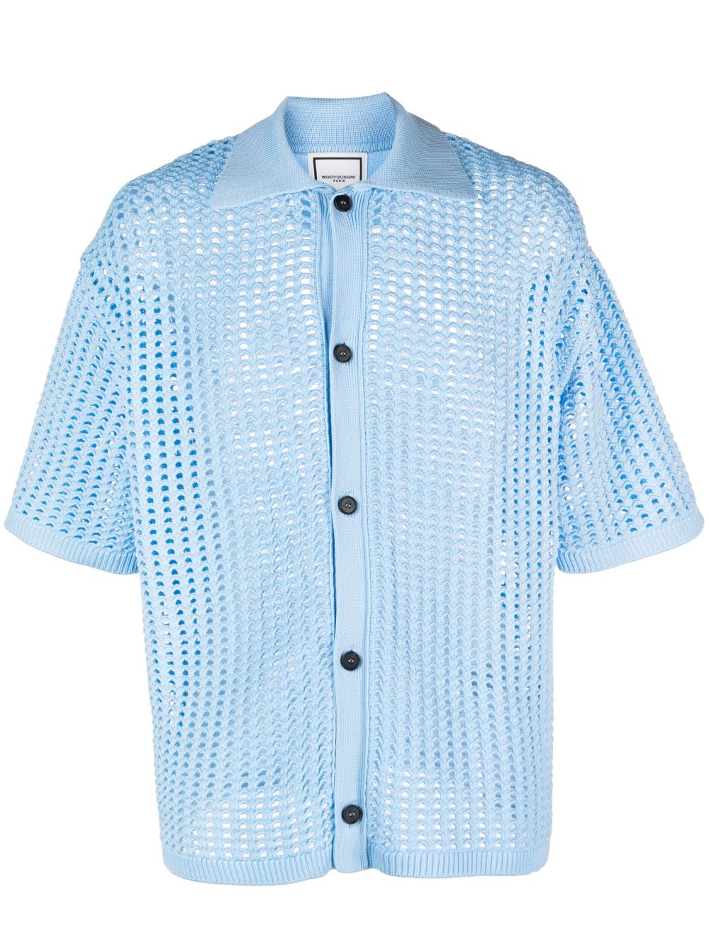 Wooyoungmi open-knit short-sleeve Shirt - Farfetch