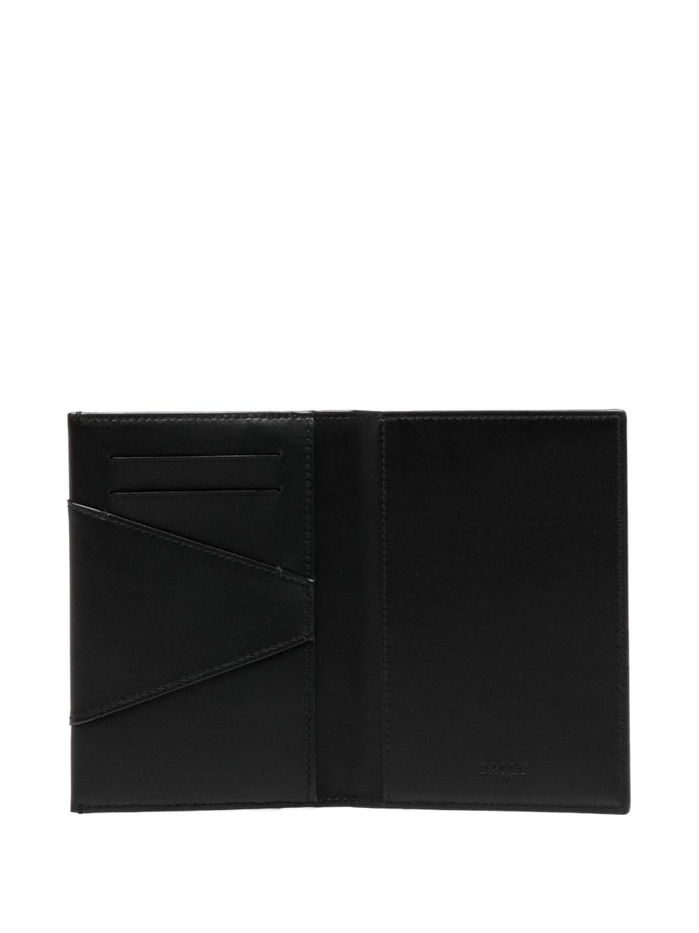 Shop Bally Logo-debossed Leather Wallet In Black