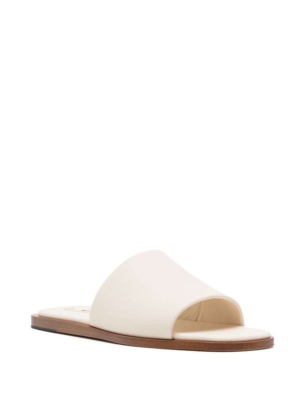 Shop Bally Sabian Leather Sandals In White