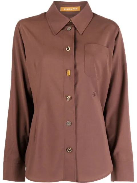 Rejina Pyo long-sleeve button-fastening shirt