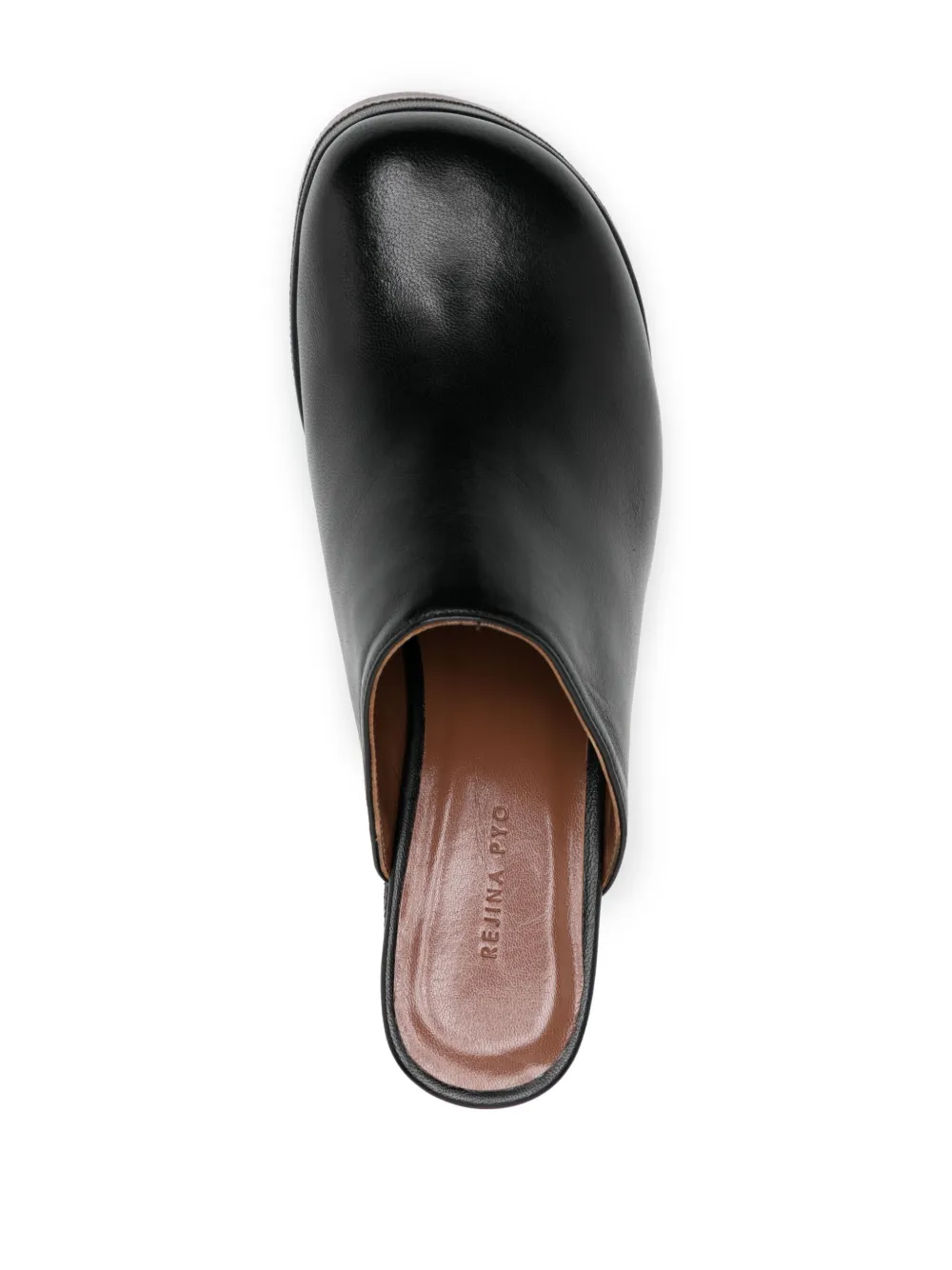 Rejina Pyo Polly 120m Platform Mules In Black