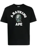 A BATHING APE® logo-print crew-neck T-shirt - Black