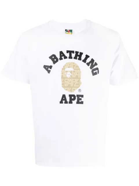 A BATHING APE® logo-patch cotton T-shirt