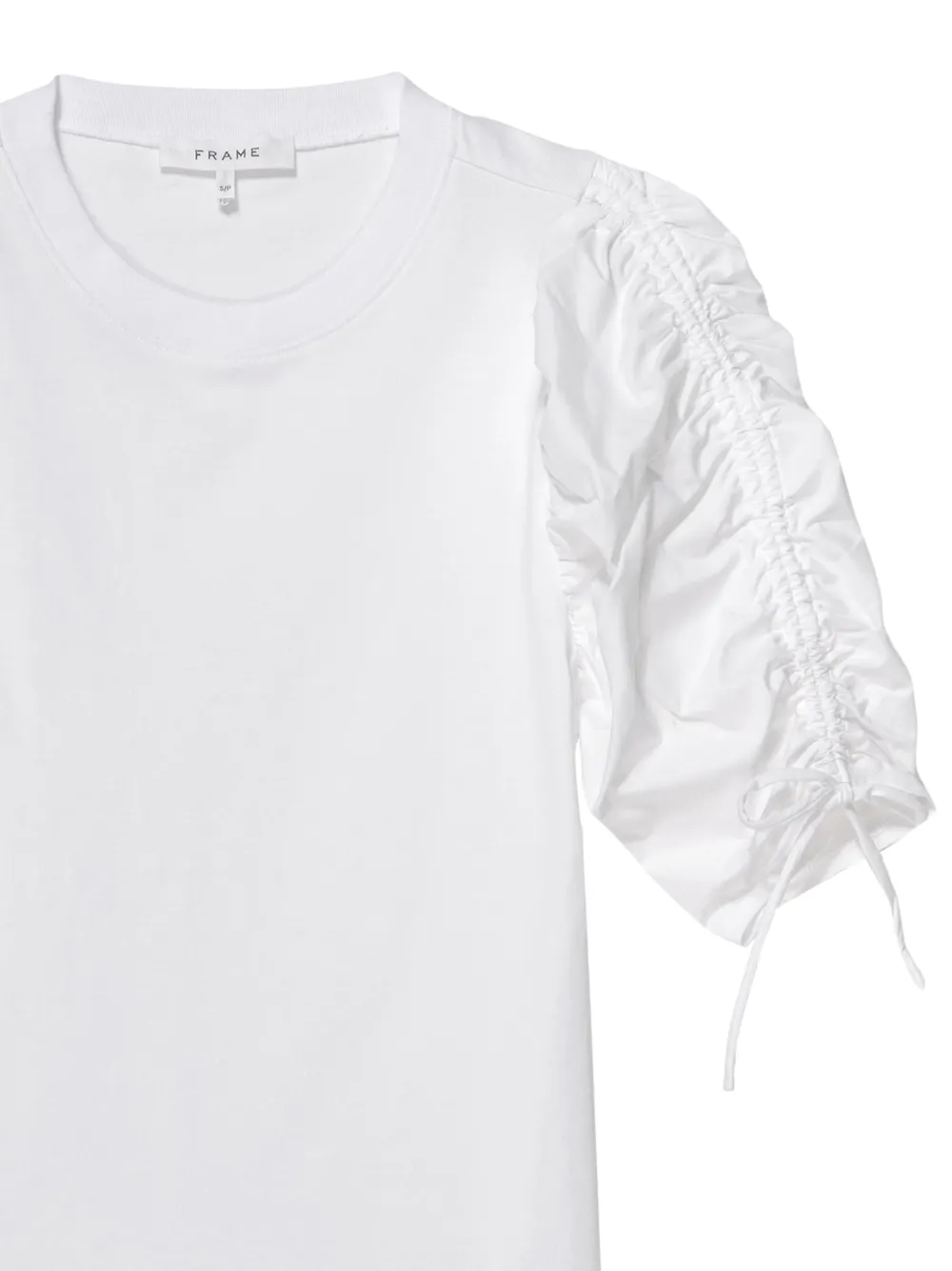 FRAME T-shirt met ruche - Wit
