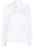 DSQUARED2 tied-neck long-sleeve shirt - White