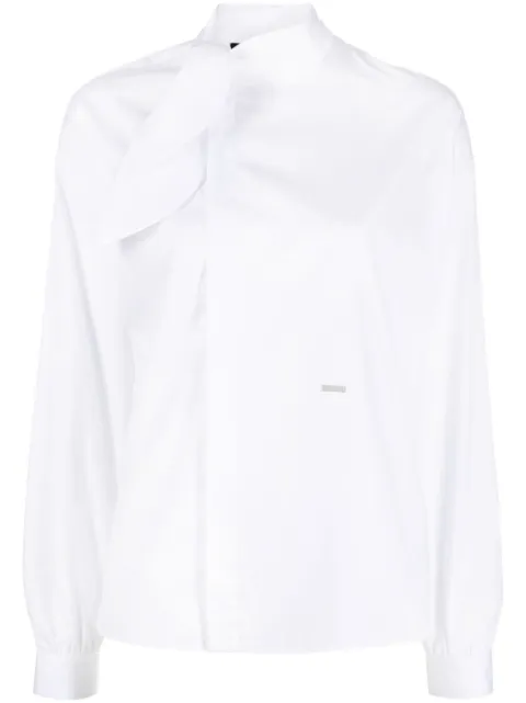 DSQUARED2 tied-neck long-sleeve shirt Women