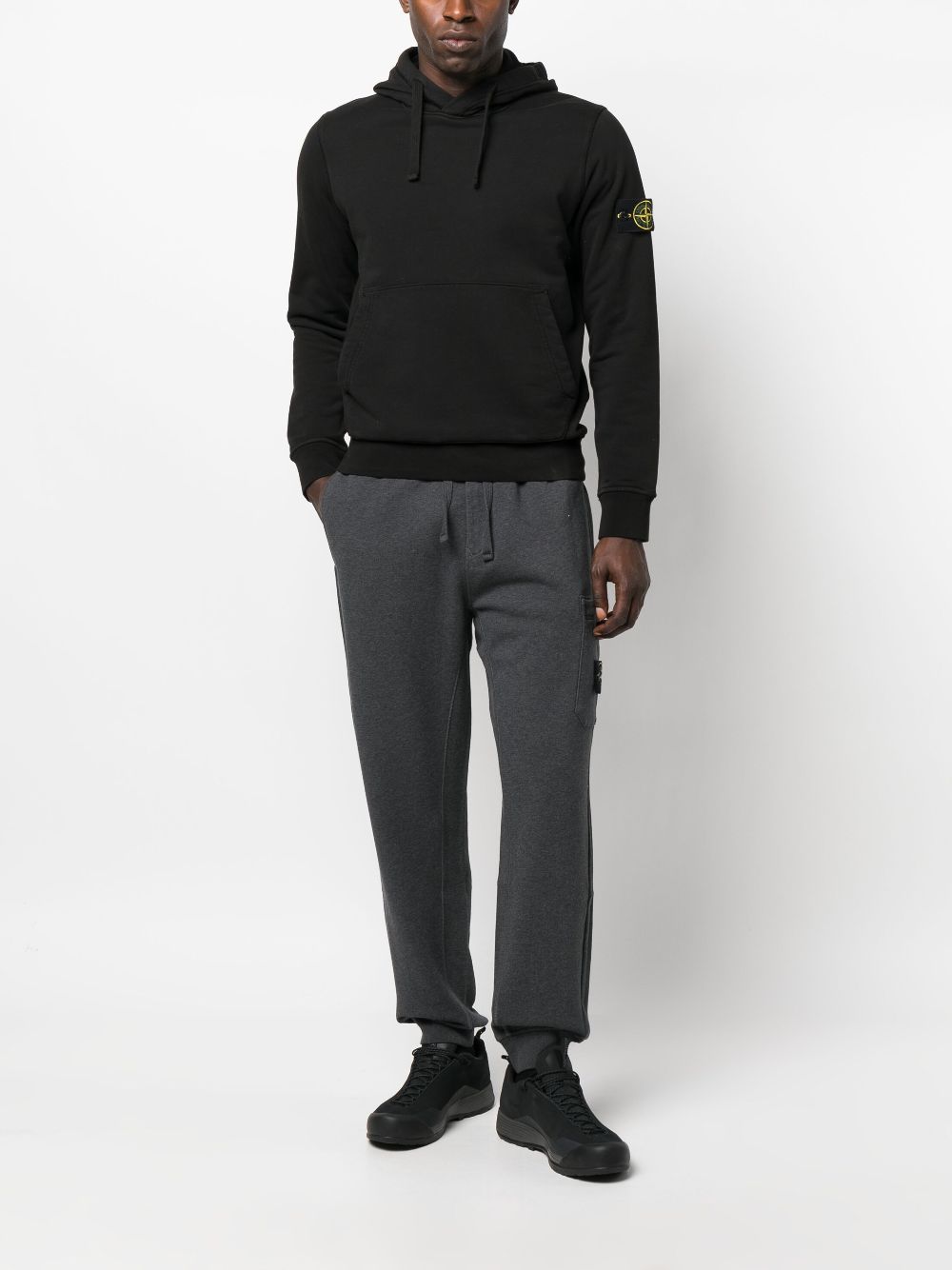 Stone Island logo-patch track trousers - Grijs