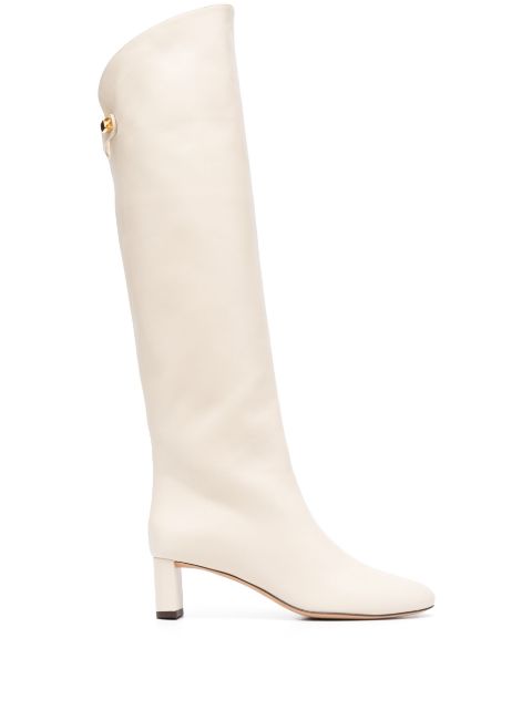 Maison Skorpios 50mm knee-high leather boots