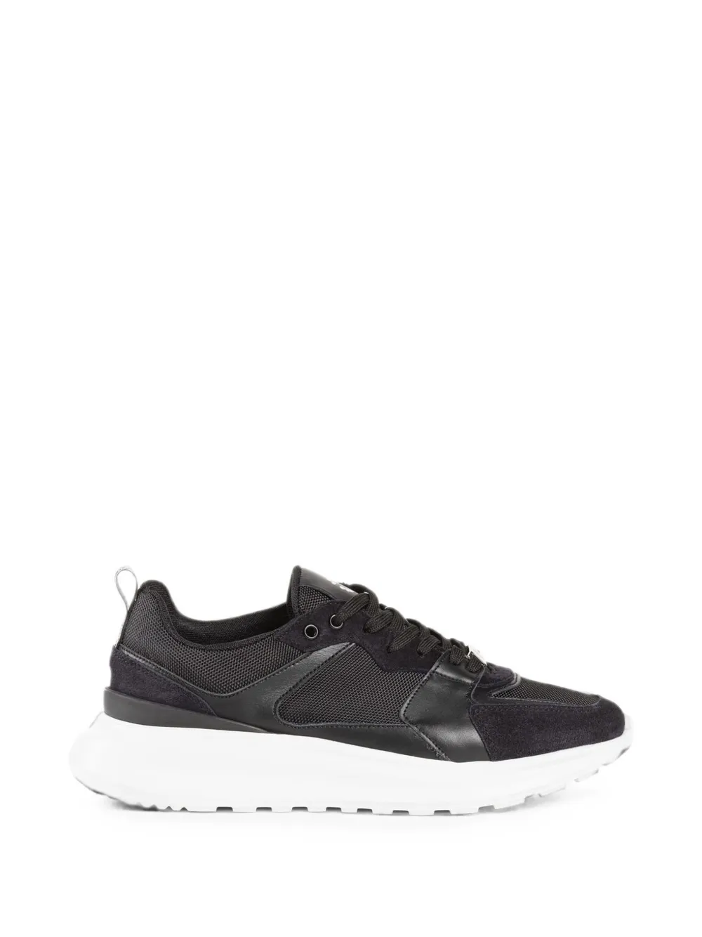 Roberto Cavalli panelled logo-plaque sneakers - Schwarz