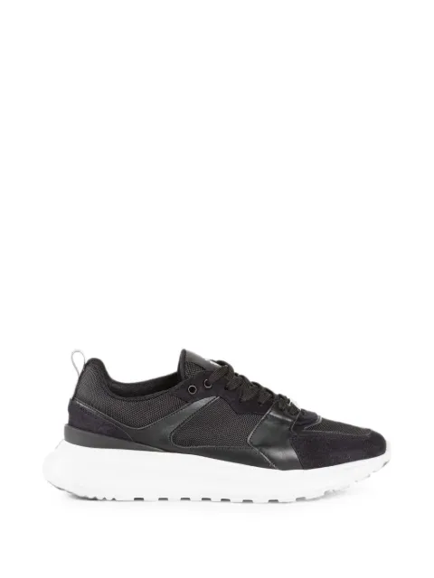 Roberto Cavalli panelled logo-plaque sneakers