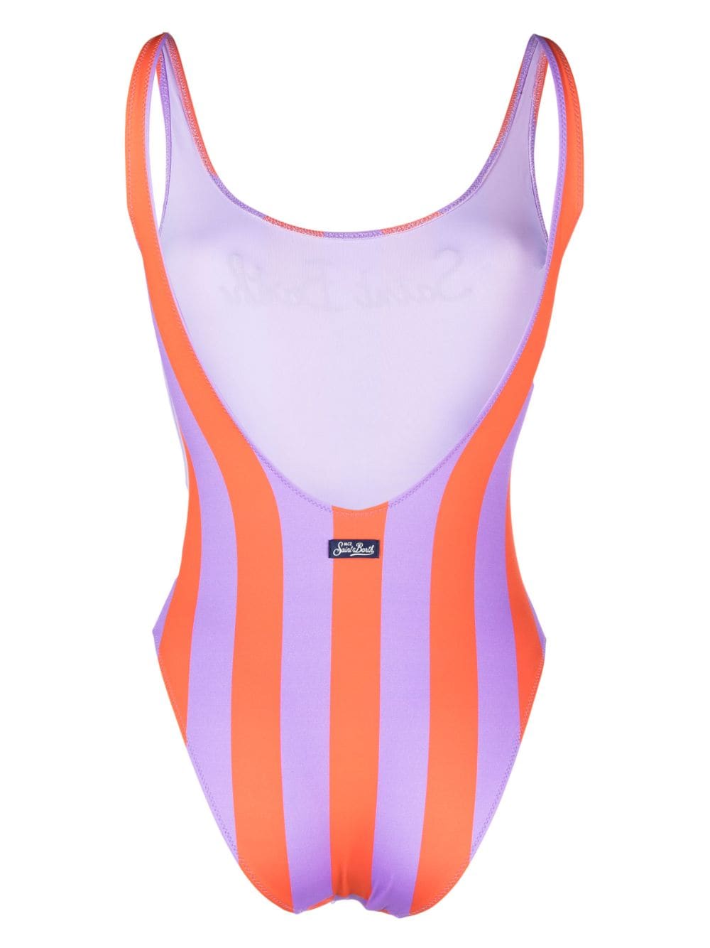 MC2 Saint Barth Lora striped swimsuit - Paars