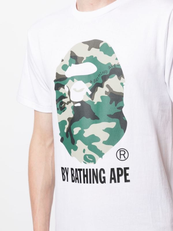 A BATHING APE® logo-print Cotton T-shirt - Farfetch