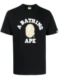 A BATHING APE® logo-print cotton T-shirt - Black