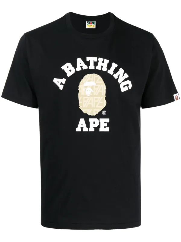 A BATHING APE® logo-print Cotton T-shirt - Farfetch