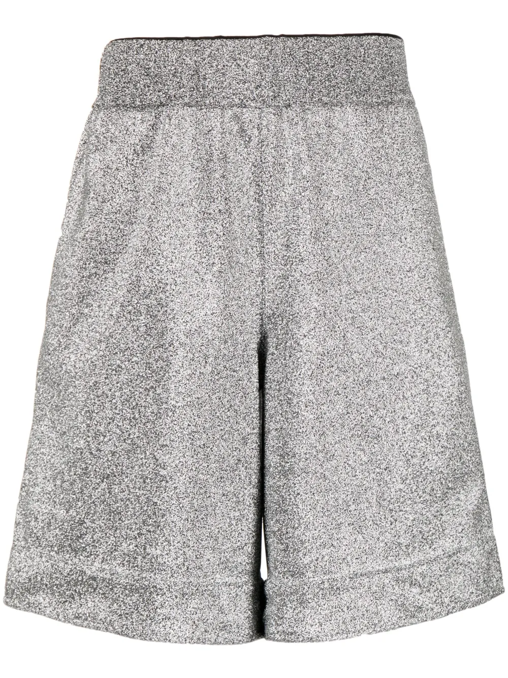 JIL SANDER METALLIC-GLITTER BERMUDA SHORTS