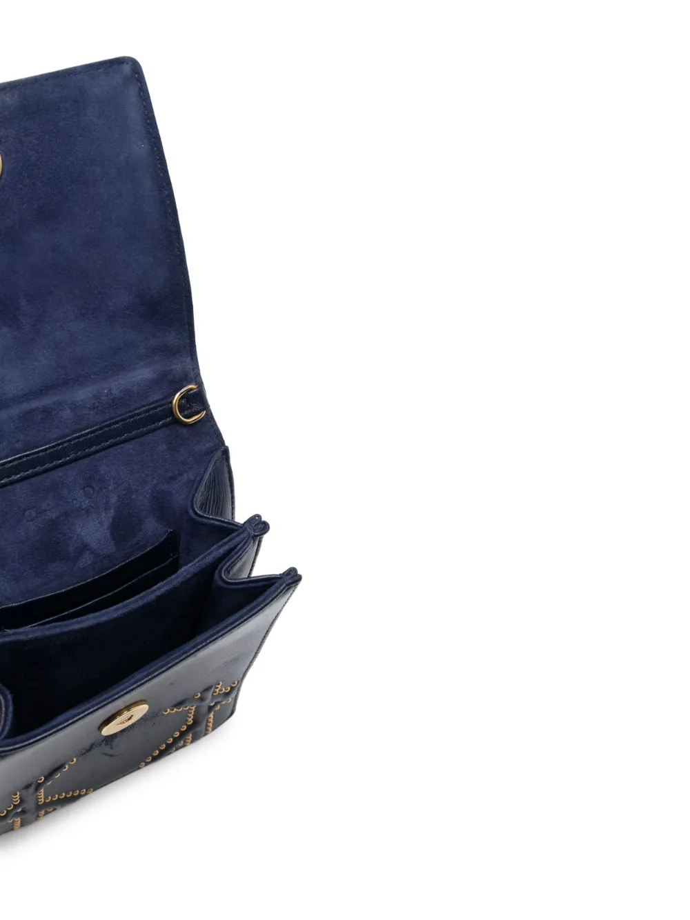 Pre-owned Dior Ama Vertical Crossbody Bag In Blue