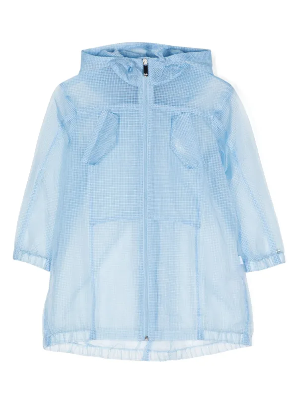 Pale store blue raincoat