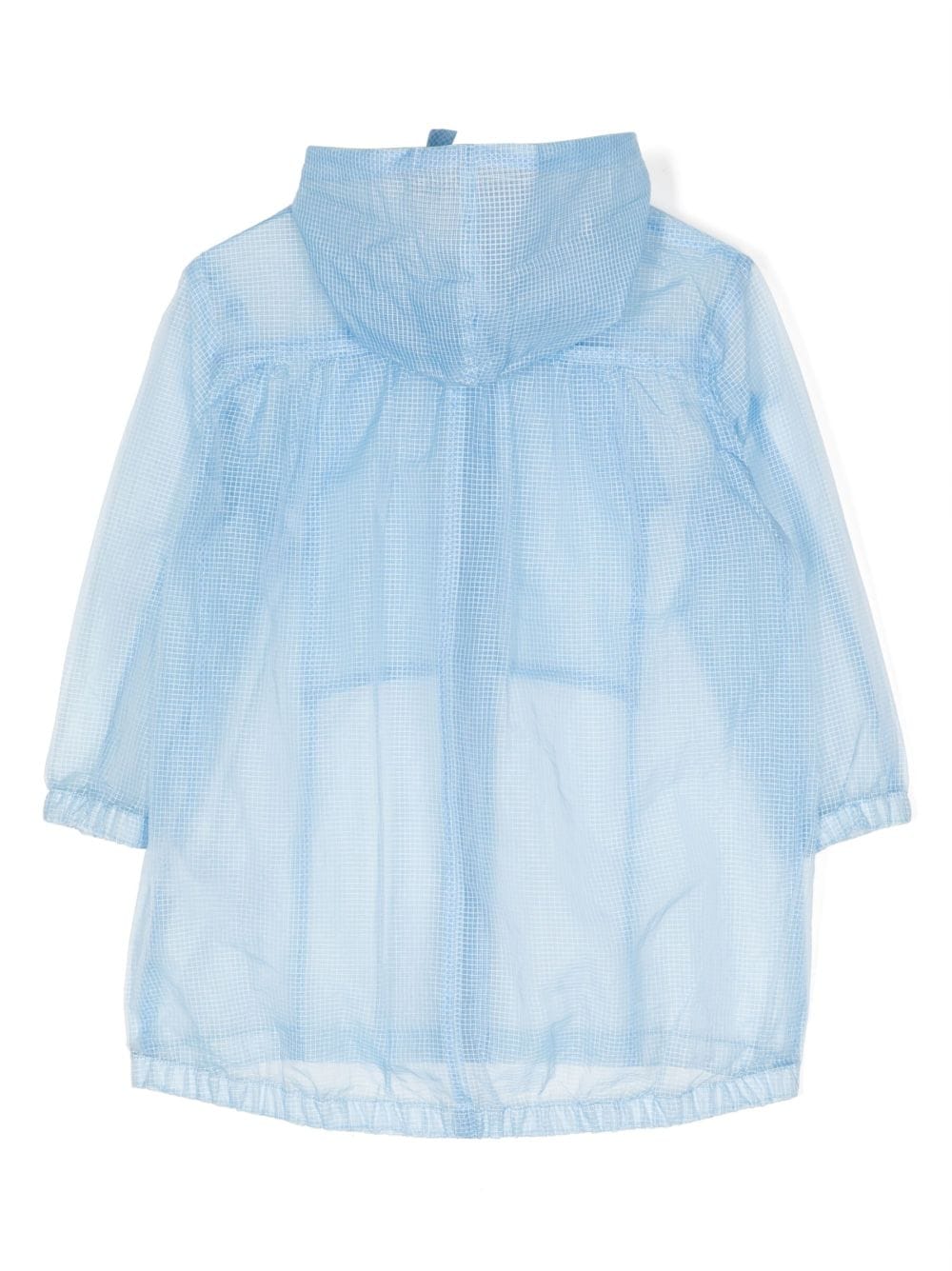 Shop Il Gufo Check-pattern Water-repellent Raincoat In Blue