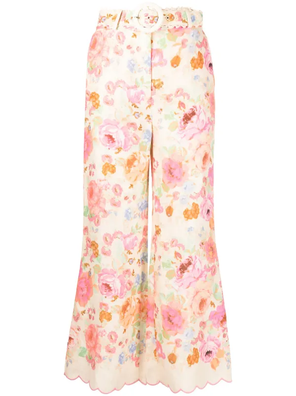 パンツ Zimmermann Relaxed Floral Print Trousers With Elasticated Zimmermann Relaxed Floral Print Trousers With Elasticated