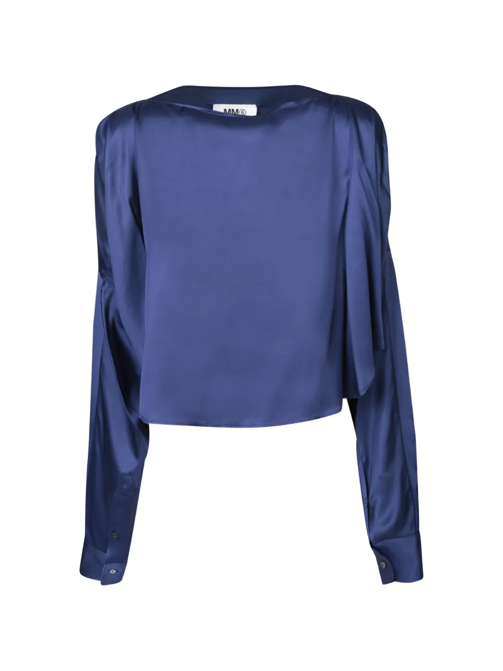 MM6 Maison Margiela oversized cut-out satin shirt · 38