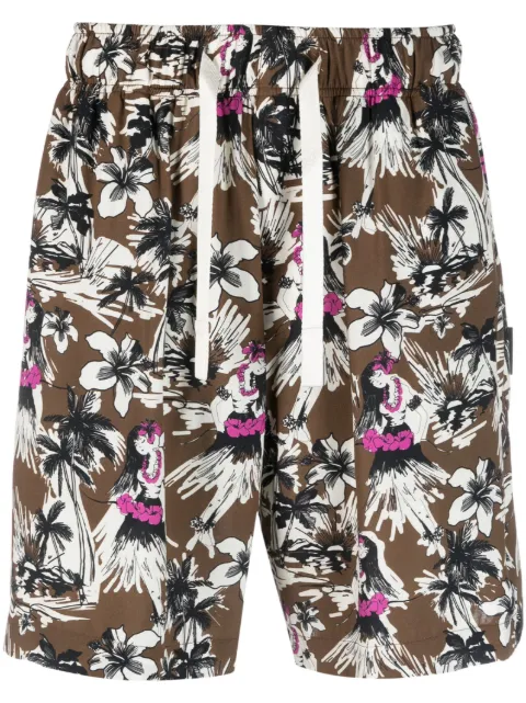 Palm Angels shorts con estampado gráfico