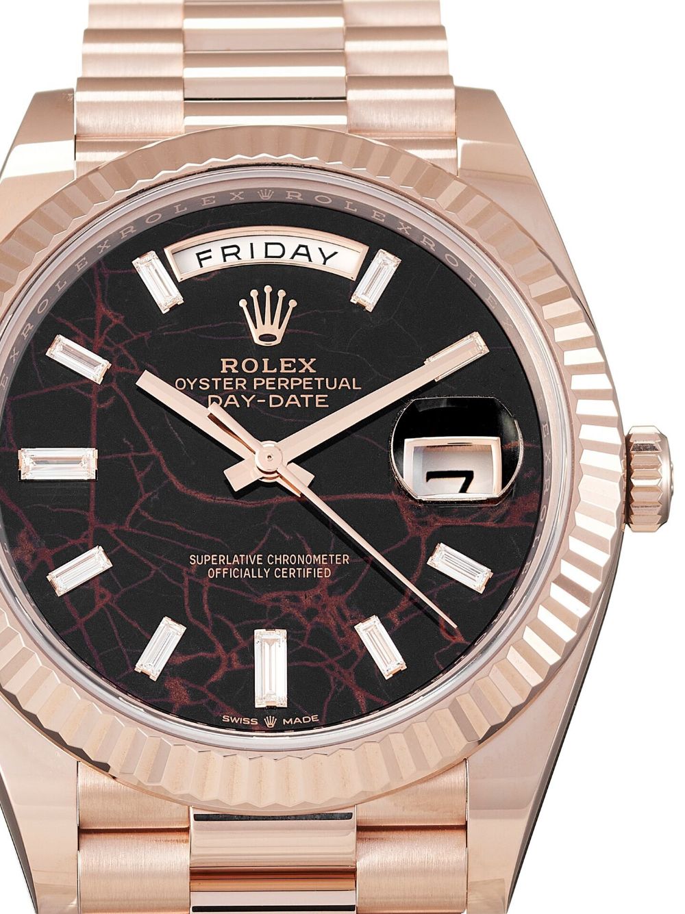 Rolex 2021 pre-owned Day-Date horloge - Bruin