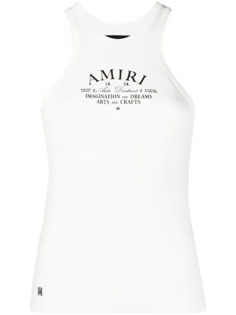 AMIRI logo-print sleeveless tank top