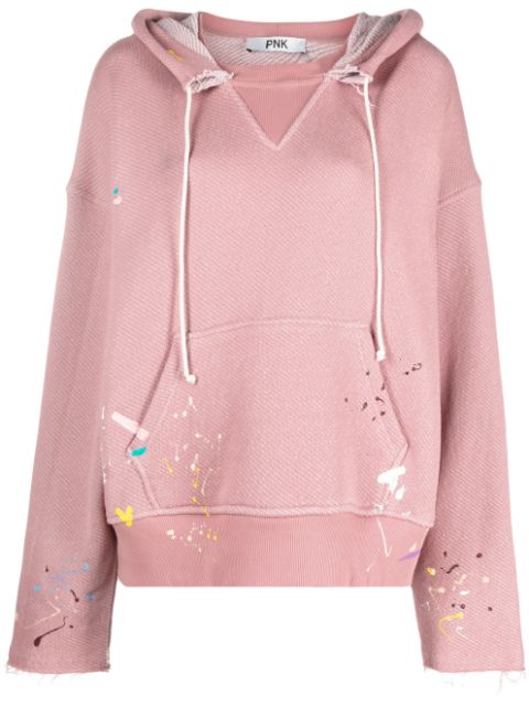 PNK hoodie oversize en coton à effet taches de peinture