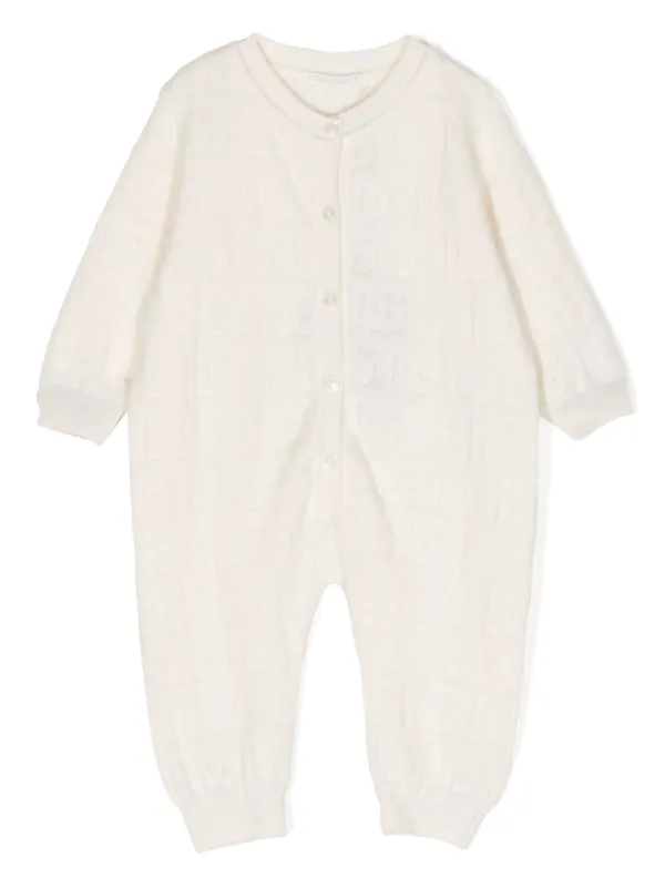 Dolce Gabbana Kids patterned jacquard crew neck Pyjamas Farfetch