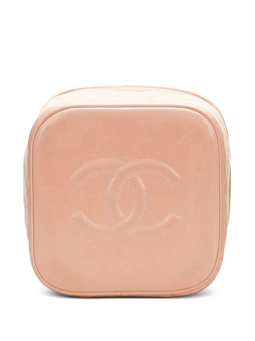 Chanel Pre-owned 1994-1996 CC Matelassé Vanity Bag - Pink