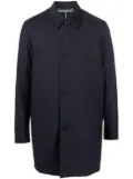 Paul Smith classic-collar cotton trench-coat - Blue