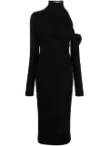 GAUGE81 Teresa asymmetric midi dress - Black